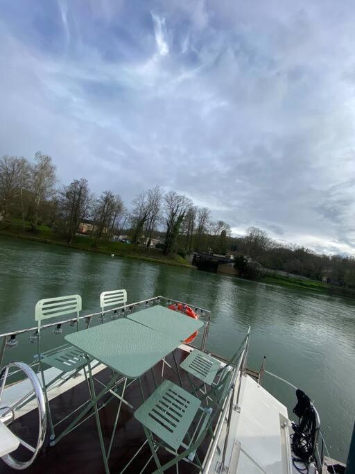 Charmant Bateau Sur La Marne Jouarre Exterior foto